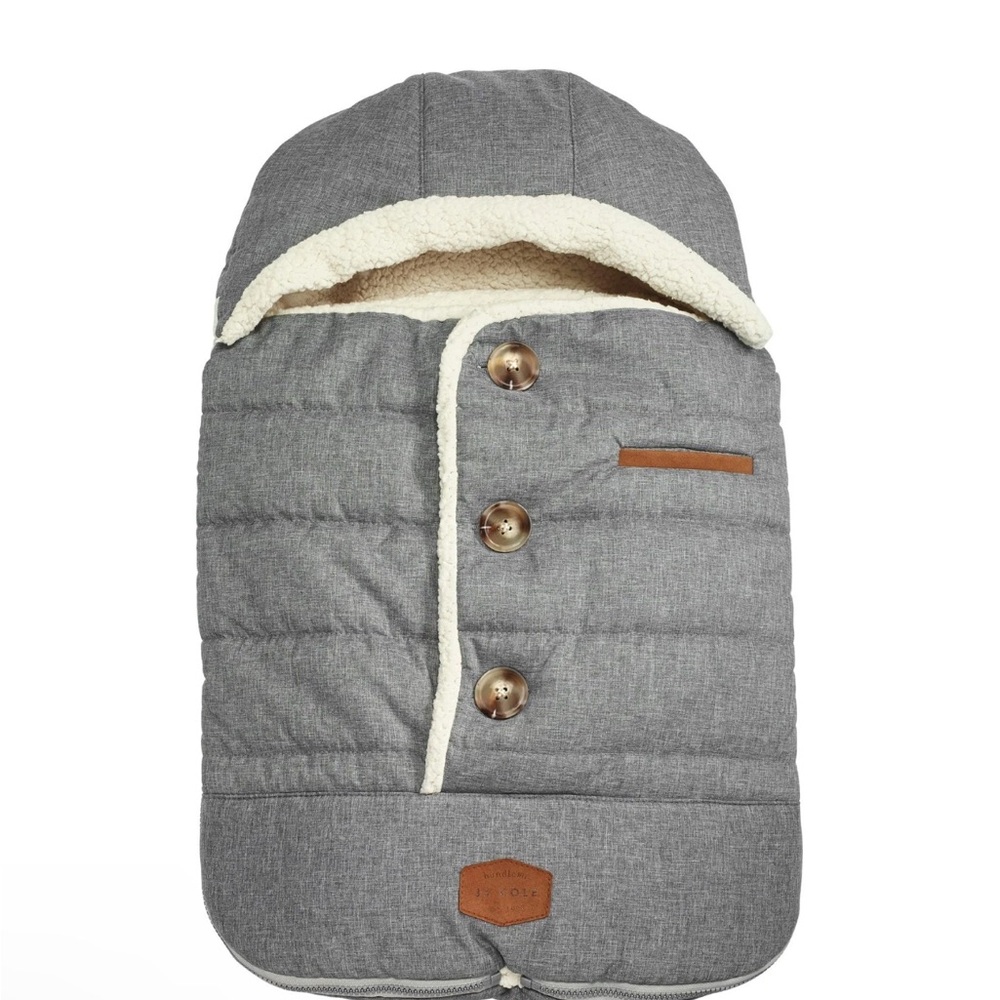 JJ Cole Gray and Cream Puffer Jacket